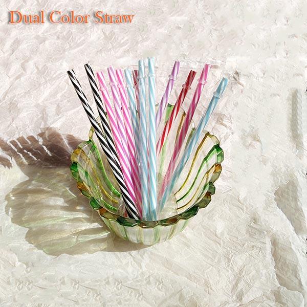 Wholesale Reusable Dual Color Straw